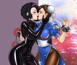 chun-li, katelynn_(afrobull), street_fighter, afrobull, 2girls