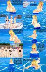 angel_(kof), claire_redfield, fio_germi, mei_(overwatch), mount_lady