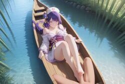 raiden_shogun, genshin_impact, nivora, 1boy, 1girl