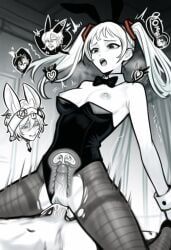 aisha_landar, amamiya_ren, ashley_(warioware), battle_bunny_riven, d.va_(overwatch)