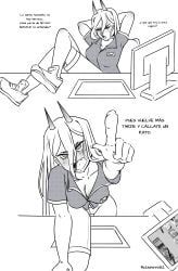 power_(chainsaw_man), chainsaw_man, oxxo, cashier, soft_breasts