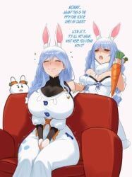 don-chan_(usada_pekora), pekomama, pekomama_(1st_costume), usada_pekora, hololive