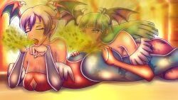 lilith_aensland, morrigan_aensland, capcom, darkstalkers, dnenvy