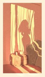 faune, 1girls, bed, bedroom, blinds