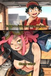 hatsume_mei, izuku_midoriya, mei_hatsume, midoriya_izuku, boku_no_hero_academia
