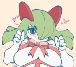 kirlia, pokemon_(species), pokemon, mochichi, blush