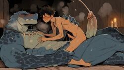 ddkk, 2boys, abs, age_difference, anthro