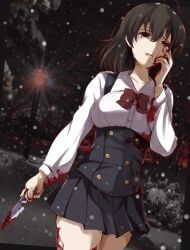 saionji_sekai, school_days, ryou.r, 1girl, :o
