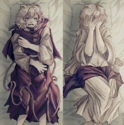 asriel_dreemurr, undertale, black_eyes, cheek_marks, clothed