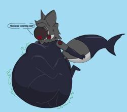 protogen, eviltoaster05, ambiguous_gender, anthro, belly