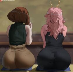 ashido_mina, ashido_mina_time-skip, mina_ashido, mina_ashido_time-skip, ochaco_uraraka