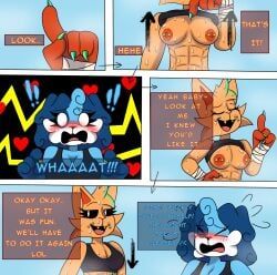 catfeine_(eggritos), dogpressed_(eggritos), critters_(poppy_playtime), frowning_critters, mob_entertainment