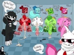baba_chops, baba_chops_(poppy_playtime), bobby_bearhug, bobby_bearhug_(poppy_playtime), crafty_corn