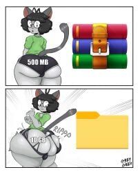 grey_(gaytestgrey), gaytestgrey, 2_panel_comic, ass_expansion, ass_growth