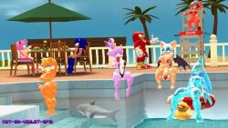 amy_rose, blaze_the_cat, chaos_(sonic), knuckles_the_echidna, rouge_the_bat