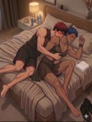 aomine_daiki, daiki_aomine, kagami_taiga, taiga_kagami, kuroko's_basketball