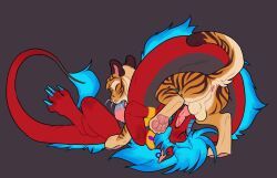 mythology, presstodraw, 69_position, anthro, anthro_on_anthro