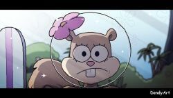 sandy_cheeks, spongebob_squarepants, dendyart, 1boy, 1girls