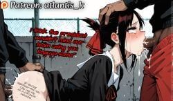 shinomiya_kaguya, kaguya-sama_wa_kokurasetai_~tensai-tachi_no_renai_zunousen~, atlantis_k, 1girls, 2boys