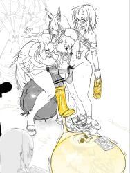 3females, 3futas, ass, begging_for_help, begging_to_stop