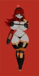 mimi_sentry, team_fortress_2, cheeseboi, 1girls, bouncing_breasts