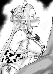 marcille_donato, dungeon_meshi, kaiman_garupan, 1boy, 1girls