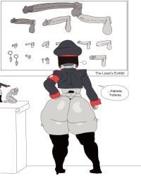robot_commander_(bingbingzi), gya_rb, gyrbdark, 1girls, cbt