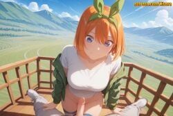 nakano_yotsuba, go-toubun_no_hanayome, nivora, 1boy, 1girl