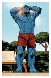 beast_(x-men), hank_mccoy, marvel, marvel_comics, muscular