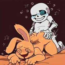 drunk_bun_(undertale), npc, sans, sans_(undertale), undertale