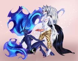 loona, loona_(helluva_boss), princess_luna_(mlp), helluva_boss, alicorn