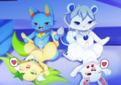 granite_(jewelpet), peridot_(jewelpet), ruby_(jewelpet), jewelpet, sanrio