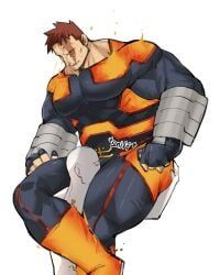 endeavor_(my_hero_academia), enji_todoroki, my_hero_academia, nongnakk, bara
