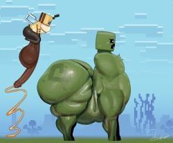 bee_(minecraft), creeper_(minecraft), microsoft, minecraft, mojang