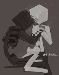 skeleton_(minecraft), wither_skeleton_(minecraft), minecraft, kogito, 2boys