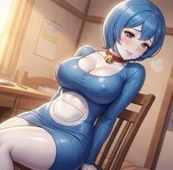 doraemon_(character), doraemon, big_ass, big_belly, big_breasts