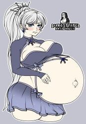 weiss_schnee, rwby, viz_media, darkestfated, 1girl