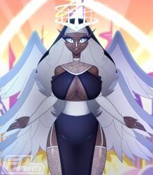 sera_(hazbin_hotel), hazbin_hotel, fkimnsfw, 1girls, angel