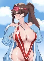 marciana_(nikke), goddess_of_victory:_nikke, bangs, belly, belly_button