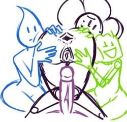 flower_(bfdi), gelatin_(bfdi), lollipop_(bfdi), teardrop_(bfdi), battle_for_dream_island