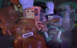civilian_(die_of_death), cookieware_(die_of_death), hotdog_(die_of_death), muffinbot_(die_of_death), revolver_(die_of_death)