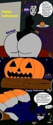 rachel_roth, raven_(dc), halloween, ass, ass_expansion