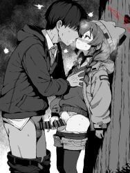maki_(blue_archive), maki_(camp)_(blue_archive), blue_archive, yuuji_overall, 1boy