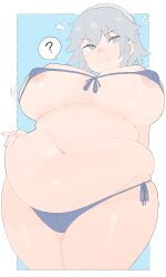 izayoi_sakuya, touhou, napolitane, 1girl, big_belly