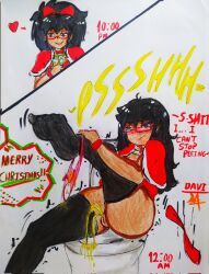 davi_(alphahyoudou), christmas, original, alphahyoudou, 1girls