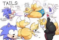 dog_man_(character), lil_petey, petey_the_cat, sonic_the_hedgehog, tails