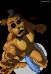golden_freddy_(fnaf), withered_golden_freddy_(fnaf), five_nights_at_freddy's, five_nights_at_freddy's_2, cheepdeeper
