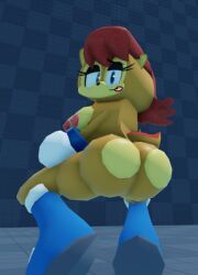 sally_acorn, sonic.exe, sonic.exe_the_disaster, sonic_(series), ass_focus