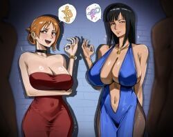 anon, nami_(one_piece), nico_robin, one_piece, kartistry