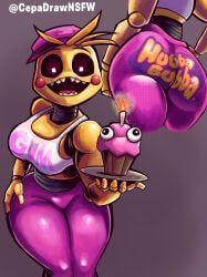 cupcake_(fnaf), toy_chica_(fnaf), five_nights_at_freddy's, five_nights_at_freddy's_2, fnaf